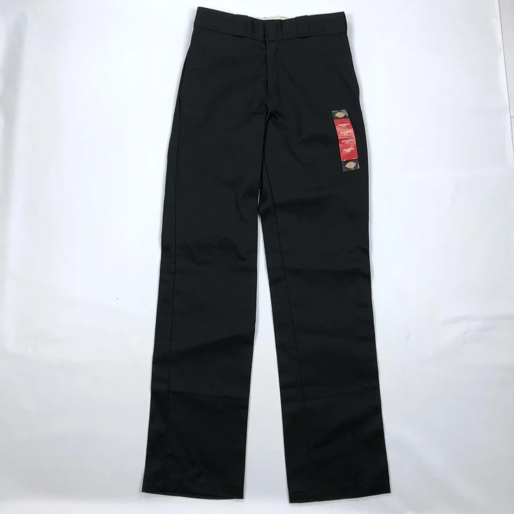 Dickies 874 Original Fit Work Pants Mens 30x34 Black 874BK Twill Straight Leg